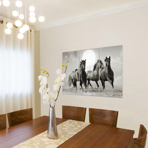 Wandbilder Wohnzimmer XXL Pferde Moderne Bilder Tiere